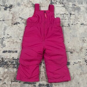 L.L. Bean Girls Fuchsia Overalls 2T
